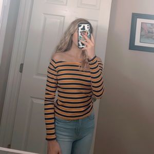 long sleeved striped shirt from Forever 21